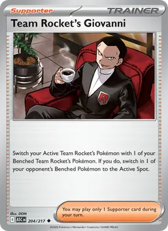 Giovanni del Team Rocket 204/217