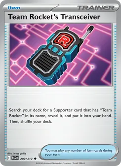 Walkie-talkie del Team Rocket 209/217