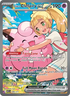 Clefairy ex de Lylia 280/217
