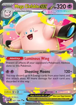 Mega-Clefable ex 031/088, carta de Pokémon de Equilibrio Perfecto
