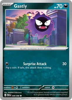 Gastly 048/088, carta de Pokémon de Equilibrio Perfecto