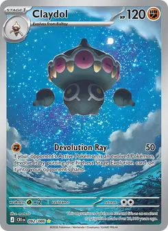 Claydol 092/086, carta de Pokémon de Caos Creciente