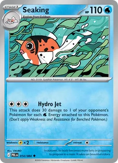 Seaking 014/084, carta de Pokémon de Oscuridad Absoluta