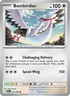 Bombirdier 071/084, carta de Pokémon de Oscuridad Absoluta