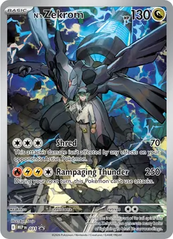 Zekrom de N 031, carta de Pokémon de MEP Black Star Promos