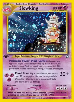 Slowking 14/111, carta de Pokémon de Neo Genesis