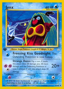 Jynx 31/64, carta de Pokémon de Neo Revelation