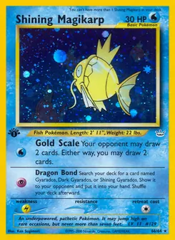 Shining Magikarp 66/64, carta de Pokémon de Neo Revelation