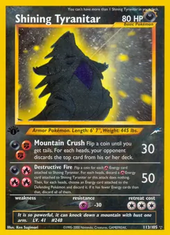 Shining Tyranitar 113/105