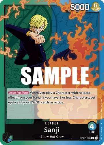 Sanji OP02-026, carta de One Piece de Paramount War