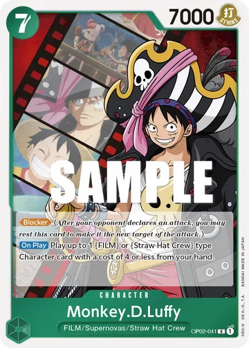 Monkey.D.Luffy OP02-041, carta de One Piece de Paramount War