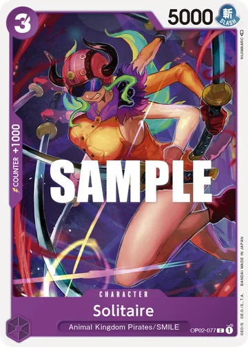 Solitaire OP02-077, carta de One Piece de Paramount War