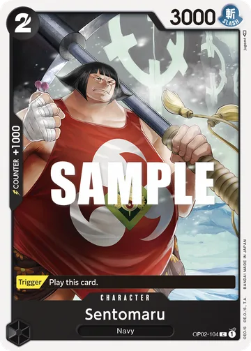 Sentomaru OP02-104, carta de One Piece de Paramount War