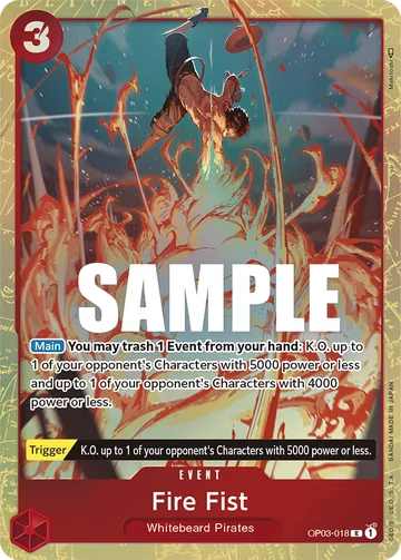 Fire Fist OP03-018 · P1