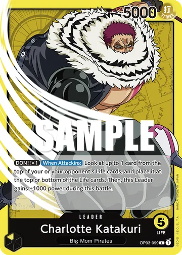 Charlotte Katakuri OP03-099, carta de One Piece de Pillars of Strength