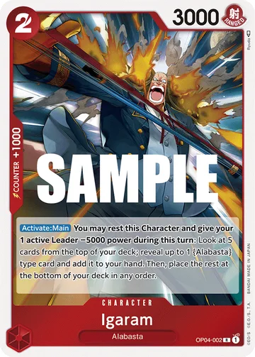 Igaram OP04-002, carta de One Piece de Kingdoms of Intrigue