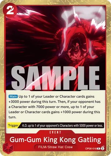 Gum-Gum King Kong Gatling OP06-018