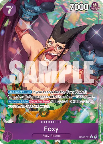 Foxy OP07-071 · P1, carta de One Piece de 500 Years in the Future
