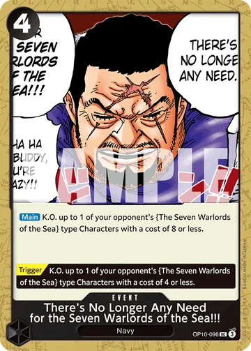 There’s No Longer Any Need for the Seven Warlords of the Sea!!! OP10-096