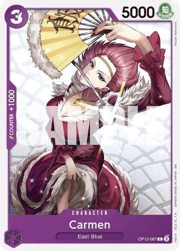 Carmen OP12-067, carta de One Piece de Legacy of the Master
