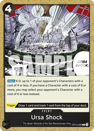 Ursa Shock OP12-096, carta de One Piece de Legacy of the Master