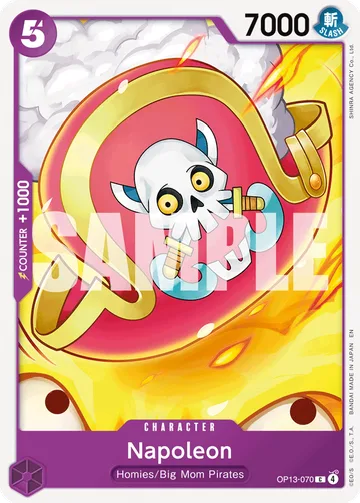 Napoleon OP13-070, carta de One Piece de Carrying On His Will