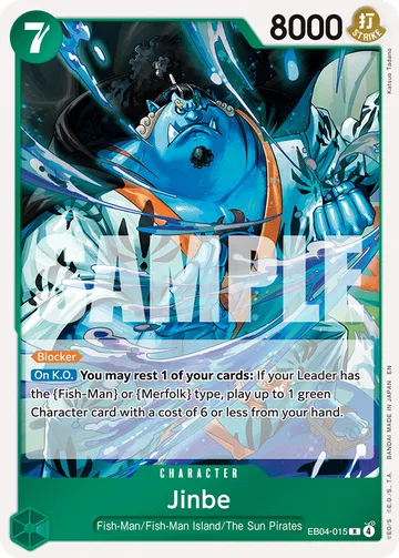 Jinbe EB04-015, carta de One Piece de The Azure Sea’s Seven