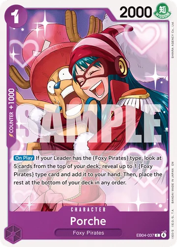 Porche EB04-037, carta de One Piece de The Azure Sea’s Seven