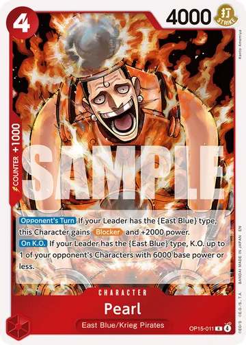 Pearl OP15-011, carta de One Piece de Booster Pack OP15-EB04