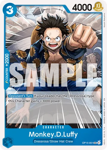 Monkey.D.Luffy OP15-051, carta de One Piece de Booster Pack OP15-EB04