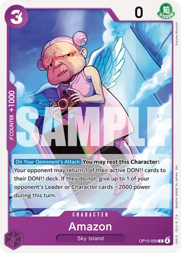 Amazon OP15-059, carta de One Piece de Booster Pack OP15-EB04
