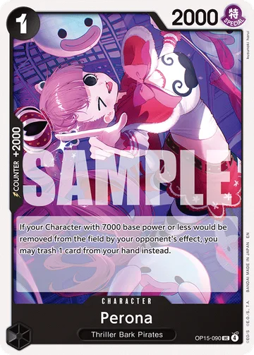 Perona OP15-090, carta de One Piece de Booster Pack OP15-EB04