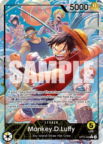 Monkey.D.Luffy OP15-098 · P1, carta de One Piece de Booster Pack OP15-EB04