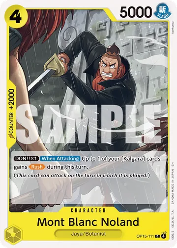 Mont Blanc Noland OP15-111, carta de One Piece de Booster Pack OP15-EB04