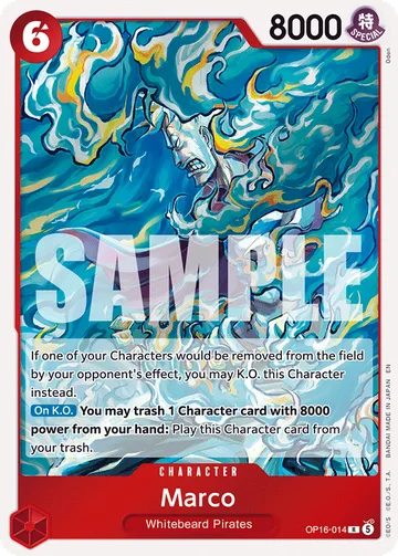 Marco OP16-014, carta de One Piece de The Time of Battle