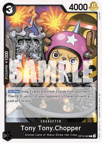 Tony Tony.Chopper OP16-090, carta de One Piece de The Time of Battle