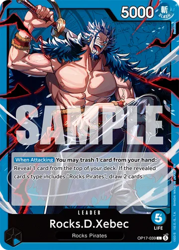 Rocks.D.Xebec OP17-039, carta de One Piece de The World’s Strongest Warriors