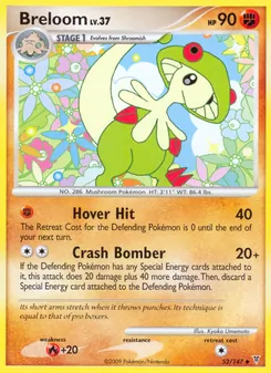 Breloom 52/147, carta de Pokémon de Supreme Victors
