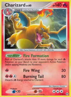 Charizard 1/99, carta de Pokémon de Arceus