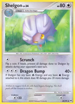 Shelgon 48/99, carta de Pokémon de Arceus