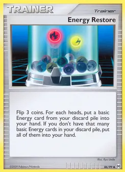 Energy Restore 86/99, carta de Pokémon de Arceus
