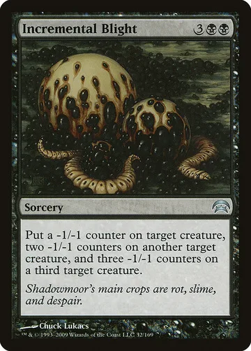 Incremental Blight 32, carta de Magic: The Gathering de Planechase