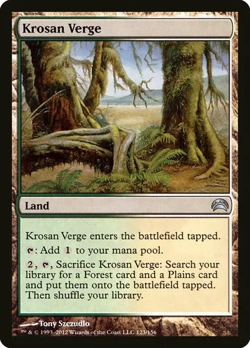 Krosan Verge 123, carta de Magic: The Gathering de Planechase 2012