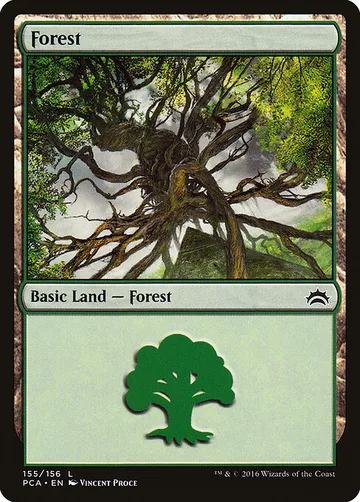 Forest 155, carta de Magic: The Gathering de Planechase Anthology