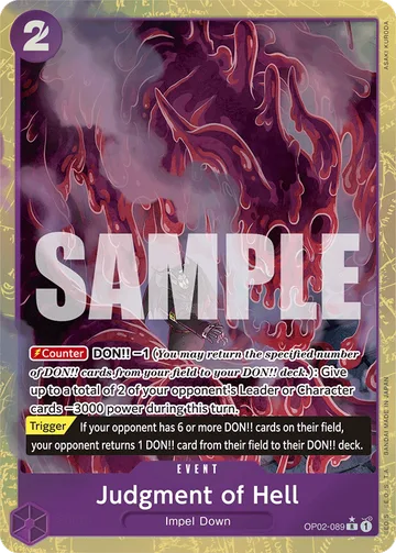 Judgment of Hell OP02-089 · P4