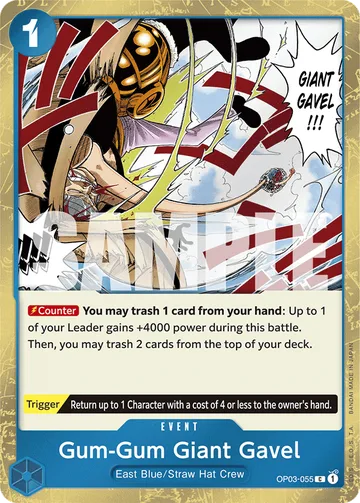 Gum-Gum Giant Gavel OP03-055 · P2
