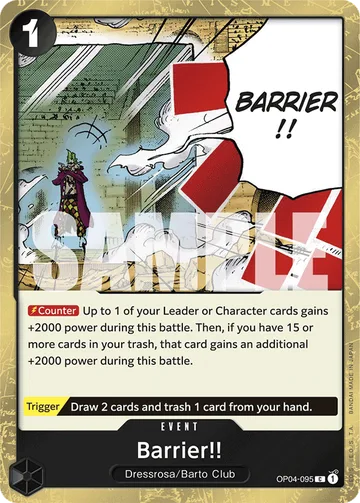 Barrier!! OP04-095 · P2