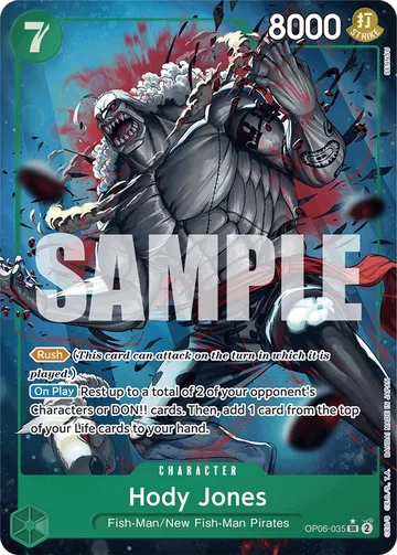 Hody Jones OP06-035 · P3, carta de One Piece de One Piece Card the Best