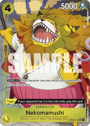 Nekomamushi OP06-110 · P4, carta de One Piece de One Piece Card the Best