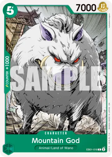 Mountain God EB01-018 · R1, carta de One Piece de One Piece Card the Best vol.2